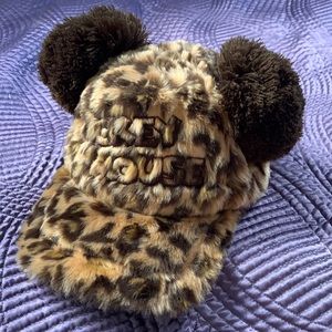 Leopard Mickey Mouse Ears Hat / Baseball Cap